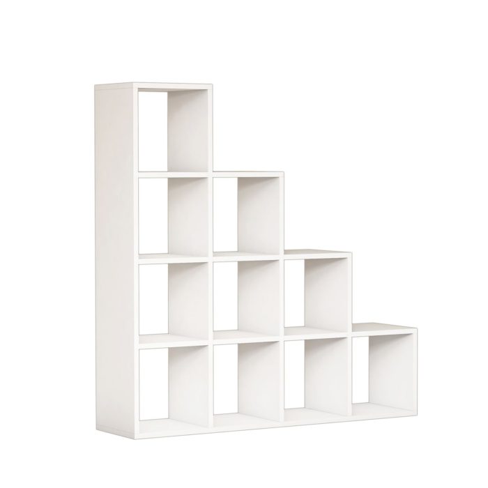ΒΙΒΛΙΟΘΗΚΗ ΜΕΛΑΜΙΝΗΣ ΛΕΥΚΟ 120x30x123,6Υεκ.FB99238.11 - Image 4