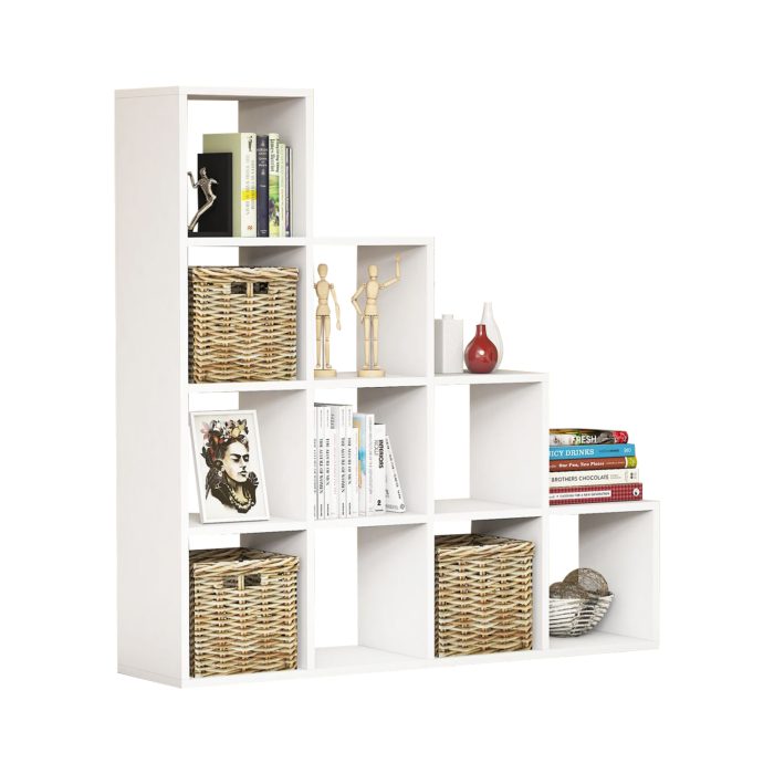 ΒΙΒΛΙΟΘΗΚΗ ΜΕΛΑΜΙΝΗΣ ΛΕΥΚΟ 120x30x123,6Υεκ.FB99238.11 - Image 1