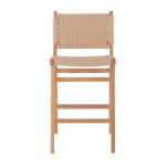 ΣΚΑΜΠΟ ΜΕΣΑΙΟΥ ΥΨΟΥΣ FB99332.01 RUBBERWOOD & ΣΧΟΙΝΙ- ΦΥΣΙΚΟ ΧΡΩΜΑ 45x46x95Υεκ. - Image 3