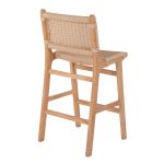 ΣΚΑΜΠΟ ΜΕΣΑΙΟΥ ΥΨΟΥΣ FB99332.01 RUBBERWOOD & ΣΧΟΙΝΙ- ΦΥΣΙΚΟ ΧΡΩΜΑ 45x46x95Υεκ. - Image 5