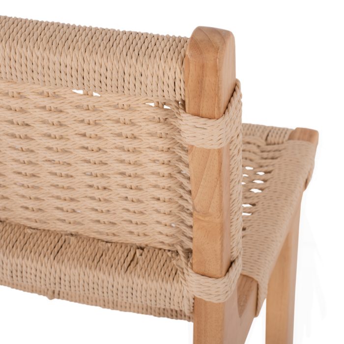 ΣΚΑΜΠΟ ΜΕΣΑΙΟΥ ΥΨΟΥΣ FB99332.01 RUBBERWOOD & ΣΧΟΙΝΙ- ΦΥΣΙΚΟ ΧΡΩΜΑ 45x46x95Υεκ. - Image 7