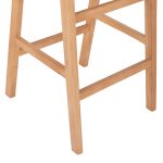 ΣΚΑΜΠΟ ΜΕΣΑΙΟΥ ΥΨΟΥΣ FB99332.01 RUBBERWOOD & ΣΧΟΙΝΙ- ΦΥΣΙΚΟ ΧΡΩΜΑ 45x46x95Υεκ. - Image 9
