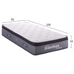 ΣΤΡΩΜΑ DREAMTOPIA, σειρά ULTIMATE FB9661.90-200 POCKET SPRING ΜΕ ΑΝΩΣΤΡΩΜΑ 90X200x34Yεκ. - Image 2