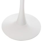 ΤΡΑΠΕΖΙ ΤΡΑΠΕΖΑΡΙΑΣ ΣΤΡΟΓΓΥΛΟ WHITE MARBLE FB99422.01 Φ120x74Yεκ. - Image 3
