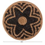 ΔΙΑΚΟΣΜΗΤΙΚΟ ΤΟΙΧΟΥ ΣΤΡΟΓΓΥΛΟ FB97863 MENDONG GRASS ΣΕ ΦΥΣΙΚΟ & ΜΑΥΡΟ Φ51x6Βεκ. - Image 2