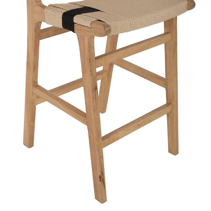 ΣΚΑΜΠΟ ΜΕΣΑΙΟΥ ΥΨΟΥΣ FB99325.01 RUBBERWOOD & ΣΧΟΙΝΙ-ΦΥΣΙΚΟ RUSTIC 45x46x95Υεκ. - Image 8
