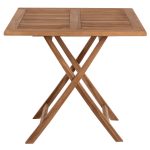 ΤΡΑΠΕΖΙ ΤΕΤΡΑΓΩΝΟ ΠΤΥΣΣΟΜΕΝΟ FB99544 TEAK ΣΕ ΦΥΣΙΚΟ ΧΡΩΜΑ 80x80x75Yεκ. - Image 3