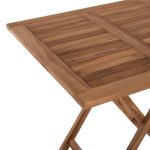 ΤΡΑΠΕΖΙ ΤΕΤΡΑΓΩΝΟ ΠΤΥΣΣΟΜΕΝΟ FB99544 TEAK ΣΕ ΦΥΣΙΚΟ ΧΡΩΜΑ 80x80x75Yεκ. - Image 5