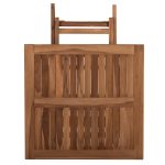 ΤΡΑΠΕΖΙ ΤΕΤΡΑΓΩΝΟ ΠΤΥΣΣΟΜΕΝΟ FB99544 TEAK ΣΕ ΦΥΣΙΚΟ ΧΡΩΜΑ 80x80x75Yεκ. - Image 8