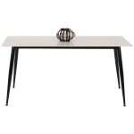 ΤΡΑΠΕΖΙ ΤΡΑΠΕΖΑΡΙΑΣ SINTERED STONE FB99588.02 WHITE MARBLE 160x90x76Y εκ. - Image 3