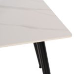 ΤΡΑΠΕΖΙ ΤΡΑΠΕΖΑΡΙΑΣ SINTERED STONE FB99588.02 WHITE MARBLE 160x90x76Y εκ. - Image 4