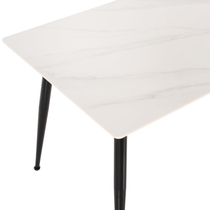 ΤΡΑΠΕΖΙ ΤΡΑΠΕΖΑΡΙΑΣ SINTERED STONE FB99588.02 WHITE MARBLE 160x90x76Y εκ. - Image 5
