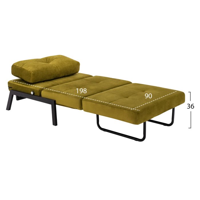 FB93078.13 ΠΟΛΥΘΡΟΝΑ ΚΡΕΒΑΤΙ, ΒΕΛΟΥΔΟ ΛΑΔΙ 95x92x66Υ εκ. - Image 3