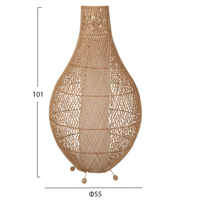 ΦΩΤΙΣΤΙΚΟ ΔΑΠΕΔΟΥ FB97835 RATTAN ΣΕ ΦΥΣΙΚΟ ΧΡΩΜΑ Φ55x101Υεκ. - Image 2