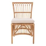 ΚΑΡΕΚΛΑ FB99834 RATTAN ΣΕ ΦΥΣΙΚΟ-ΜΑΞΙΛΑΡΙ ΣΕ ΛΕΥΚΟ 53x58x91Υεκ. - Image 3
