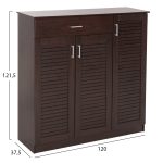 ΠΑΠΟΥΤΣΟΘΗΚΗ-ΝΤΟΥΛΑΠΑ FB99607.01 ΜΕΛΑΜΙΝΗ WENGE 120x37,5x121,5Υεκ. - Image 2
