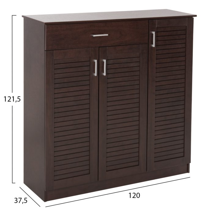 ΠΑΠΟΥΤΣΟΘΗΚΗ-ΝΤΟΥΛΑΠΑ FB99607.01 ΜΕΛΑΜΙΝΗ WENGE 120x37,5x121,5Υεκ. - Image 2