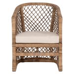ΠΟΛΥΘΡΟΝΑ FB95990 RATTAN ΦΥΣΙΚΟ-ΜΑΞΙΛΑΡΙ ΕΚΡΟΥ 64x68x87Υ εκ. - Image 3