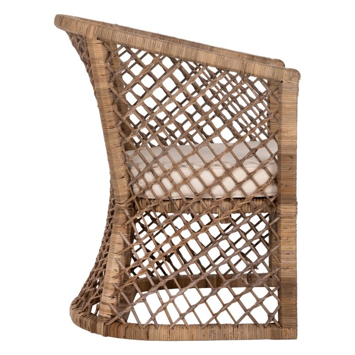 ΠΟΛΥΘΡΟΝΑ FB95990 RATTAN ΦΥΣΙΚΟ-ΜΑΞΙΛΑΡΙ ΕΚΡΟΥ 64x68x87Υ εκ. - Image 4