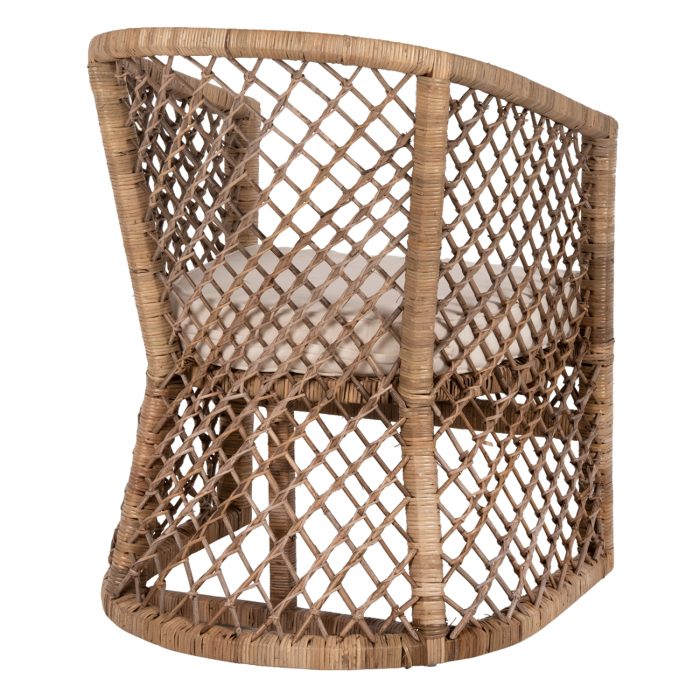 ΠΟΛΥΘΡΟΝΑ FB95990 RATTAN ΦΥΣΙΚΟ-ΜΑΞΙΛΑΡΙ ΕΚΡΟΥ 64x68x87Υ εκ. - Image 5