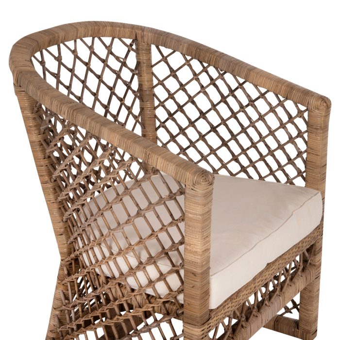 ΠΟΛΥΘΡΟΝΑ FB95990 RATTAN ΦΥΣΙΚΟ-ΜΑΞΙΛΑΡΙ ΕΚΡΟΥ 64x68x87Υ εκ. - Image 7