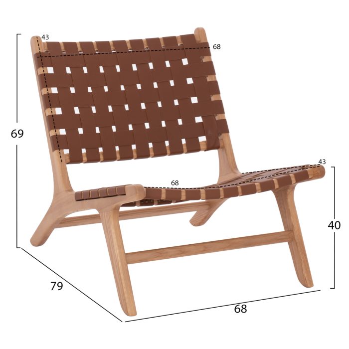 ΠΟΛΥΘΡΟΝΑ FB99326.01 TOON ΞΥΛΟ ΜΕ ΠΛΕΞΗ PU 67x70x75Y εκ. - Image 2