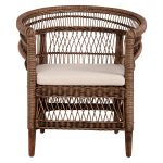 ΠΟΛΥΘΡΟΝΑ FB99635.01 ΞΥΛΟ ΜΑΟΝΙ ΜΕ RATTAN ΚΑΦΕ-ΛΕΥΚΟ ΜΑΞΙΛΑΡΙ 80x70x86Υεκ. - Image 3