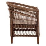 ΠΟΛΥΘΡΟΝΑ FB99635.01 ΞΥΛΟ ΜΑΟΝΙ ΜΕ RATTAN ΚΑΦΕ-ΛΕΥΚΟ ΜΑΞΙΛΑΡΙ 80x70x86Υεκ. - Image 4