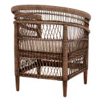 ΠΟΛΥΘΡΟΝΑ FB99635.01 ΞΥΛΟ ΜΑΟΝΙ ΜΕ RATTAN ΚΑΦΕ-ΛΕΥΚΟ ΜΑΞΙΛΑΡΙ 80x70x86Υεκ. - Image 5