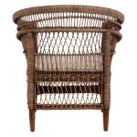 ΠΟΛΥΘΡΟΝΑ FB99635.01 ΞΥΛΟ ΜΑΟΝΙ ΜΕ RATTAN ΚΑΦΕ-ΛΕΥΚΟ ΜΑΞΙΛΑΡΙ 80x70x86Υεκ. - Image 6