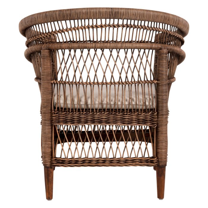 ΠΟΛΥΘΡΟΝΑ FB99635.01 ΞΥΛΟ ΜΑΟΝΙ ΜΕ RATTAN ΚΑΦΕ-ΛΕΥΚΟ ΜΑΞΙΛΑΡΙ 80x70x86Υεκ. - Image 6