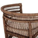 ΠΟΛΥΘΡΟΝΑ FB99635.01 ΞΥΛΟ ΜΑΟΝΙ ΜΕ RATTAN ΚΑΦΕ-ΛΕΥΚΟ ΜΑΞΙΛΑΡΙ 80x70x86Υεκ. - Image 9