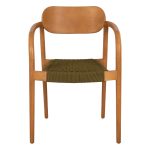 ΠΟΛΥΘΡΟΝΑ FB99636.05 ΞΥΛΟ TEAK ΦΥΣΙΚΟ & ΠΡΑΣΙΝΟ ΣΧΟΙΝΙ 55x54x80Yεκ. - Image 3