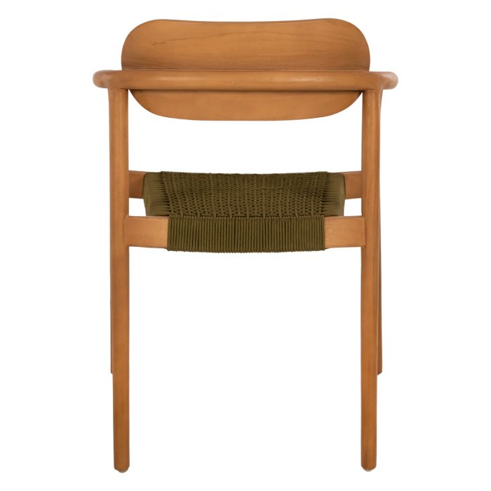 ΠΟΛΥΘΡΟΝΑ FB99636.05 ΞΥΛΟ TEAK ΦΥΣΙΚΟ & ΠΡΑΣΙΝΟ ΣΧΟΙΝΙ 55x54x80Yεκ. - Image 6