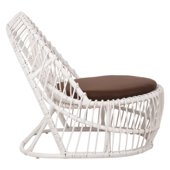 ΠΟΛΥΘΡΟΝΑ FB99840.02 RATTAN ΛΕΥΚΟ ΜΕ ΚΑΦΕ ΜΑΞΙΛΑΡΙ 80x97x85Υεκ. - Image 4