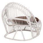 ΠΟΛΥΘΡΟΝΑ FB99840.02 RATTAN ΛΕΥΚΟ ΜΕ ΚΑΦΕ ΜΑΞΙΛΑΡΙ 80x97x85Υεκ. - Image 5