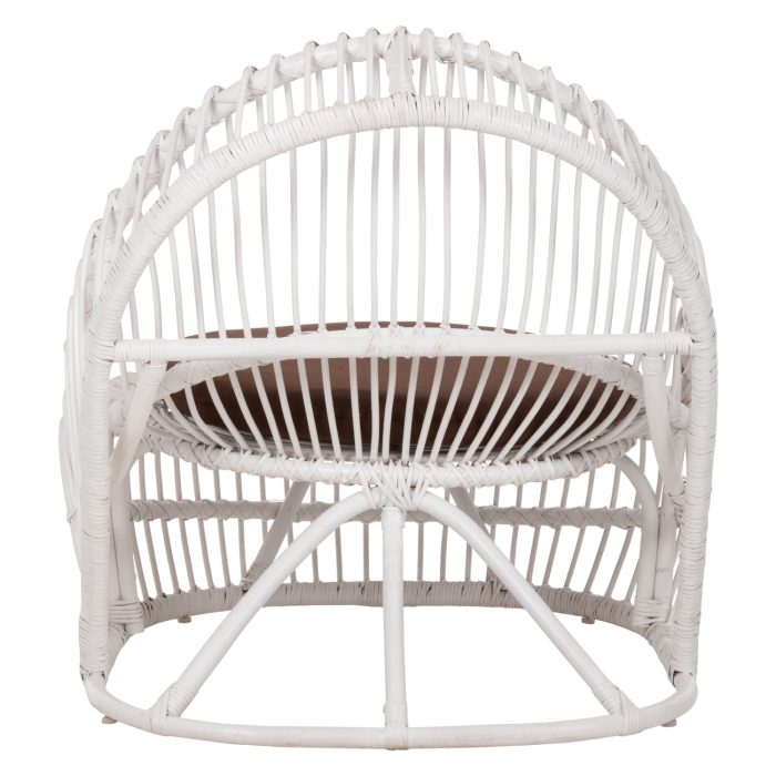 ΠΟΛΥΘΡΟΝΑ FB99840.02 RATTAN ΛΕΥΚΟ ΜΕ ΚΑΦΕ ΜΑΞΙΛΑΡΙ 80x97x85Υεκ. - Image 6