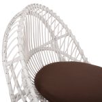 ΠΟΛΥΘΡΟΝΑ FB99840.02 RATTAN ΛΕΥΚΟ ΜΕ ΚΑΦΕ ΜΑΞΙΛΑΡΙ 80x97x85Υεκ. - Image 8