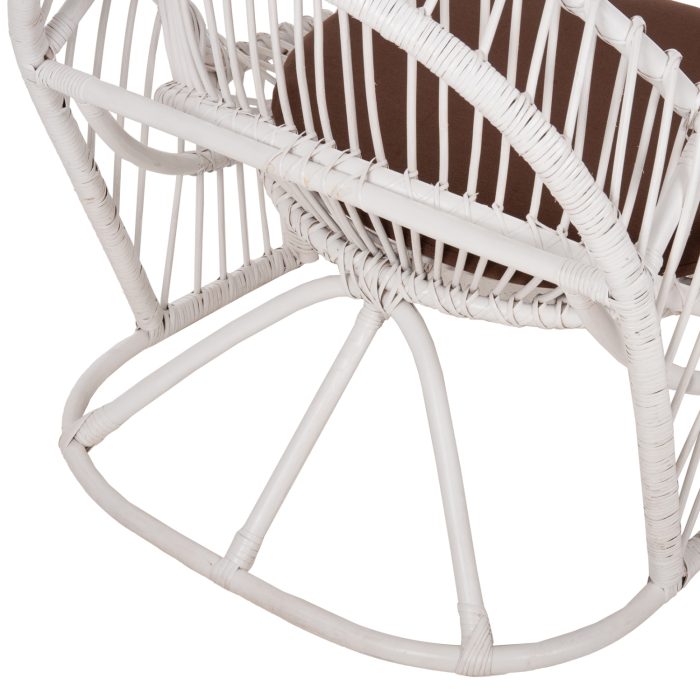 ΠΟΛΥΘΡΟΝΑ FB99840.02 RATTAN ΛΕΥΚΟ ΜΕ ΚΑΦΕ ΜΑΞΙΛΑΡΙ 80x97x85Υεκ. - Image 10