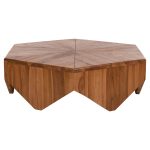 ΤΡΑΠΕΖΙ ΣΑΛΟΝΙΟΥ HEXAGON FB99790 ΞΥΛΟ ΤΕΑΚ ΣΕ ΦΥΣΙΚΟ 114x99x34Yεκ. - Image 2