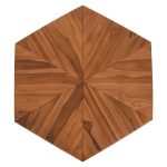 ΤΡΑΠΕΖΙ ΣΑΛΟΝΙΟΥ HEXAGON FB99790 ΞΥΛΟ ΤΕΑΚ ΣΕ ΦΥΣΙΚΟ 114x99x34Yεκ. - Image 5