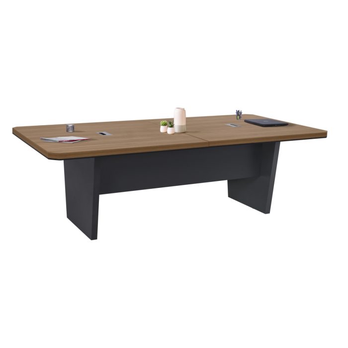 ΕΠΑΓΓΕΛΜΑΤΙΚΟ ΓΡΑΦΕΙΟ ΣΥΝΕΔΡΙΑΣΕΩΝ FB92361 HONEY OAK & ΓΚΡΙ 240x120x75Υεκ. - Image 1