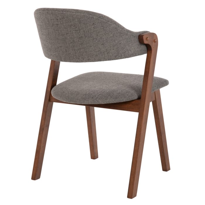 ΚΑΡΕΚΛΑ FB99734.01 RUBBERWOOD ΣΕ ΚΑΡΥΔΙ-ΥΦΑΣΜΑ ΓΚΡΙ 59x59x83Yεκ. - Image 5