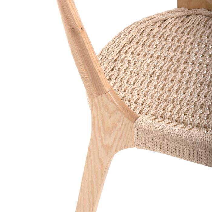 ΚΑΡΕΚΛΑ FB99876 ΞΥΛΟ ΦΡΑΞΙΝΟΣ ΚΑΙ PAPER ROPE 47x52x86,5Υ εκ. - Image 7