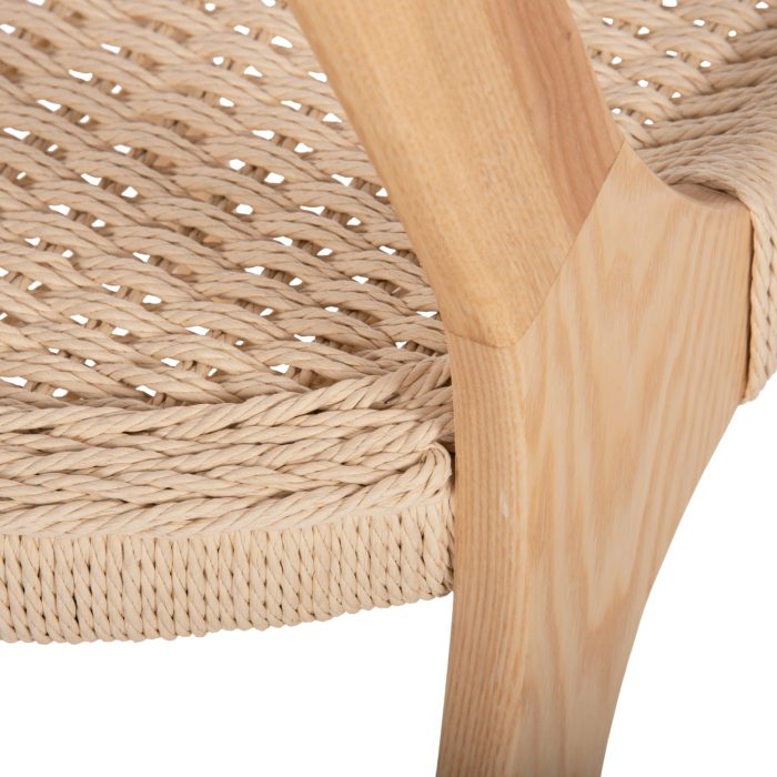 ΚΑΡΕΚΛΑ FB99876 ΞΥΛΟ ΦΡΑΞΙΝΟΣ ΚΑΙ PAPER ROPE 47x52x86,5Υ εκ. - Image 10
