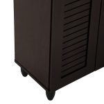 ΠΑΠΟΥΤΣΟΘΗΚΗ-ΝΤΟΥΛΑΠΑ FB99609.01 ΜΕΛΑΜΙΝΗ WENGE-3ΠΟΡΤΕΣ-4ΡΑΦΙΑ 87x32x88Υεκ. - Image 8