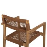 ΠΟΛΥΘΡΟΝΑ FB99637.01 ΞΥΛΟ TEAK ΦΥΣΙΚΟ & ΚΑΦΕ ΣΧΟΙΝΙ 59x54x83Y εκ. - Image 10