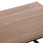 ΤΡΑΠΕΖΙ ΣΑΛΟΝΙΟΥ FB99585.03 MDF SONOMA-ΜΑΥΡΗ ΜΕΤΑΛΛΙΚΗ ΒΑΣΗ 120x60X46Yεκ. - Image 5