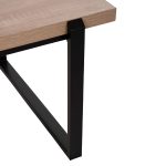 ΤΡΑΠΕΖΙ ΣΑΛΟΝΙΟΥ FB99585.03 MDF SONOMA-ΜΑΥΡΗ ΜΕΤΑΛΛΙΚΗ ΒΑΣΗ 120x60X46Yεκ. - Image 6