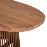 ΤΡΑΠΕΖΙ ΤΡΑΠΕΖΑΡΙΑΣ FB99835 RECYCLED ΤΕΑΚ ΣΕ ΦΥΣΙΚΟ 100x200x75,5Yεκ. TOP 4εκ. - Image 5